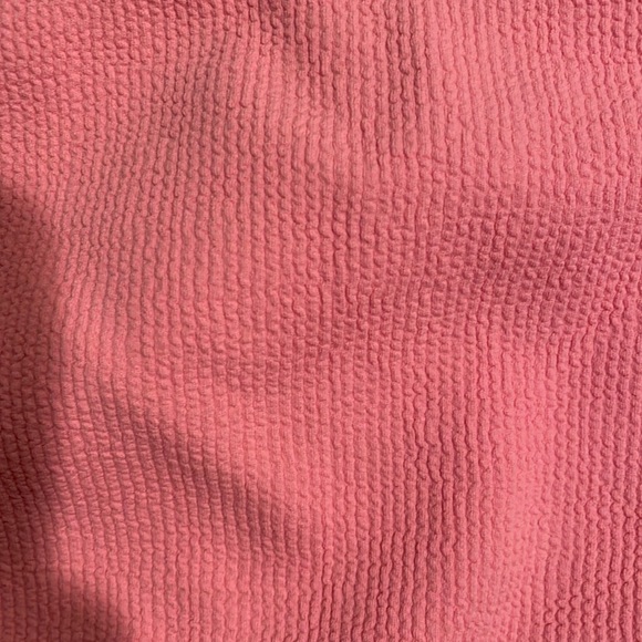 NWT Zara Pink short sleeve bandeau/bralette/bikini top in pink size small - Picture 3 of 5